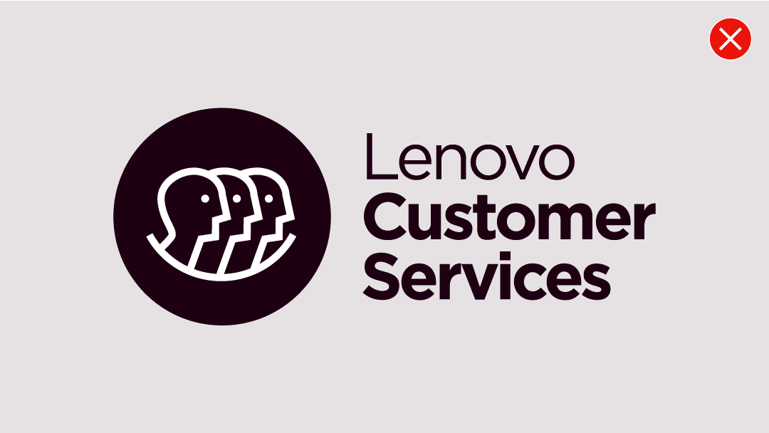 Icon locked up with, "Lenovo Customer Services".