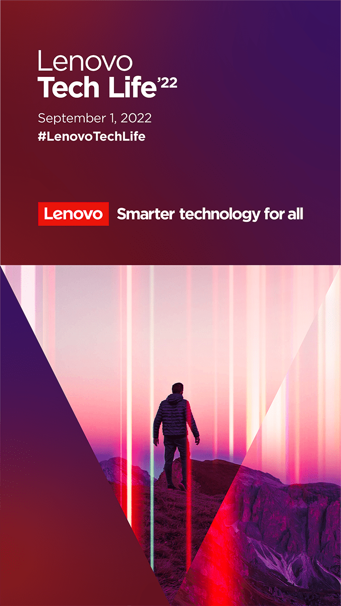 Lenovo 'Smarter technology for all' event announcement