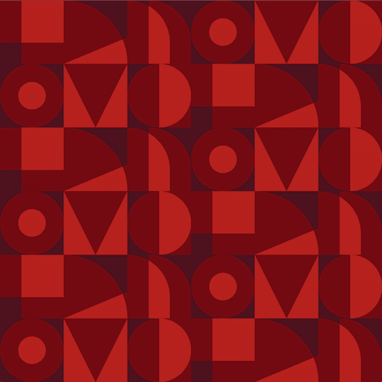 Repeat alpha pattern in deep reds