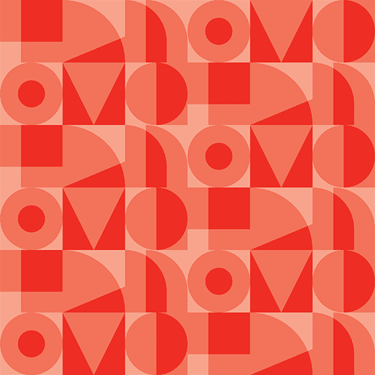 Repeat alpha pattern in pale with signature red